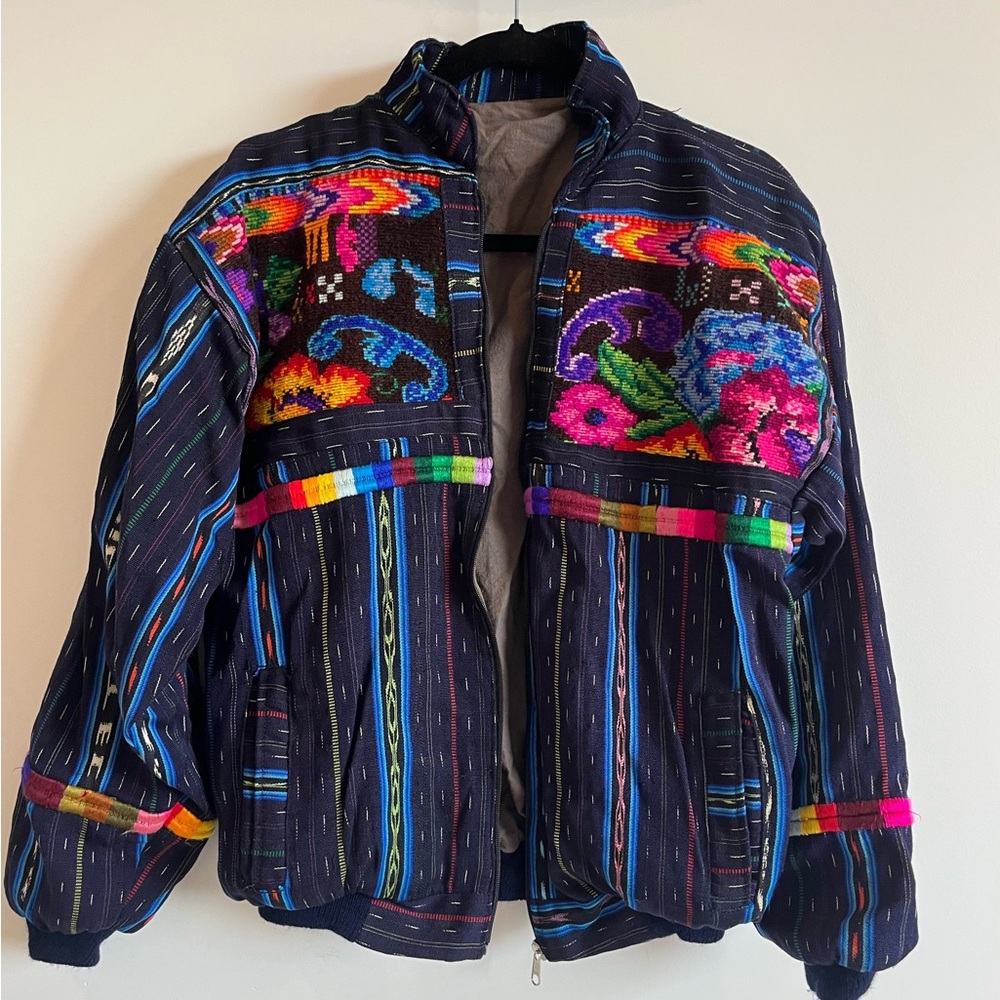 Vintage Colorful Embroidered Jacket